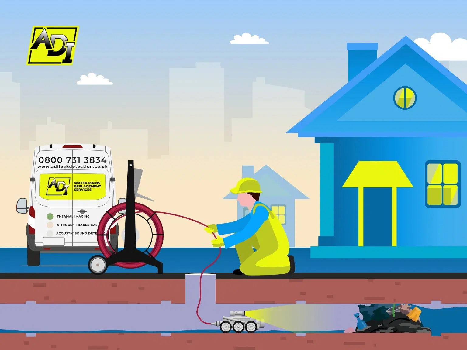Drainage CCTV Surveys & Investigations Huntingdon